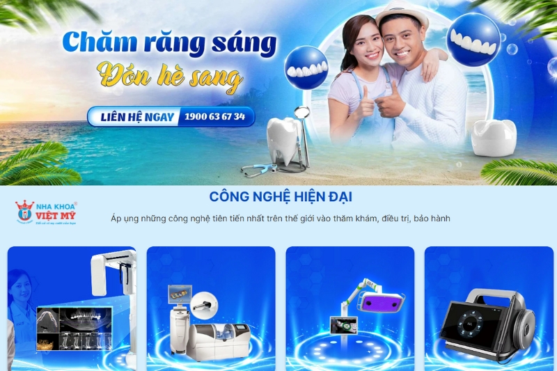 Việt Mỹ - Nha khoa hàng đầu trong tẩy trắng răng