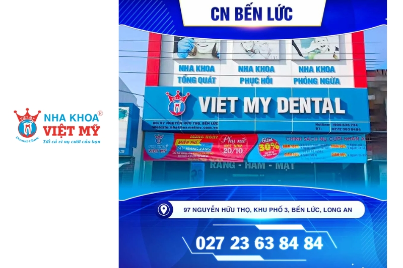 chi nhánh niềng răng chỉnh nha giá rẻ tại Bến Lức nha khoa Việt Mỹ