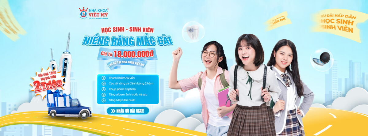 Ưu đãi niềng răng mắc cài cho học sinh - sinh viên chỉ từ 18 triệu