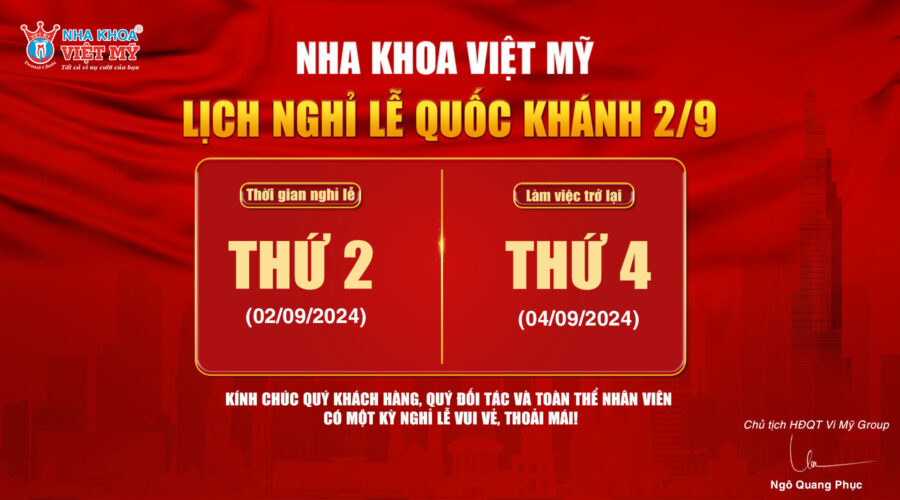 Thông báo nghỉ lễ Quốc khánh 2.9