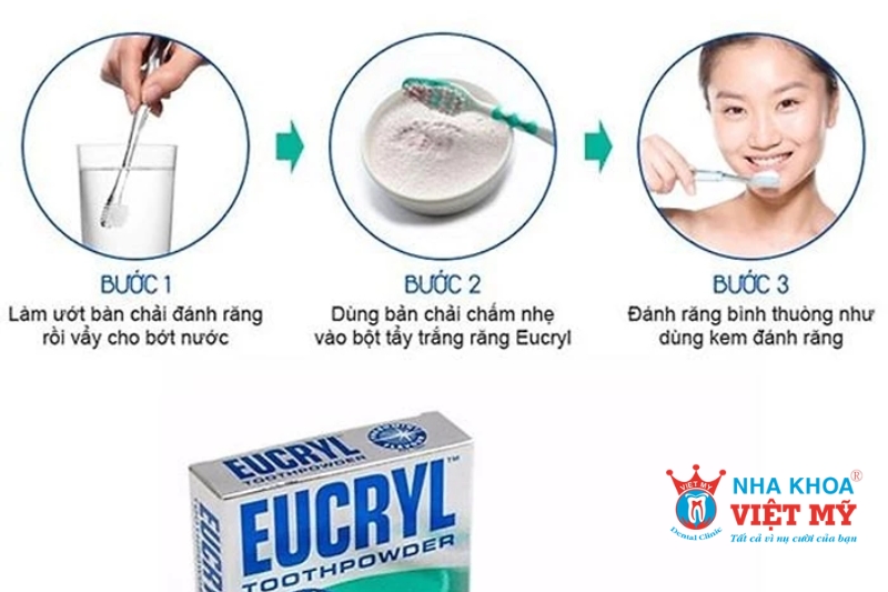 Các bước sử dụng bột Eucryl đúng cách