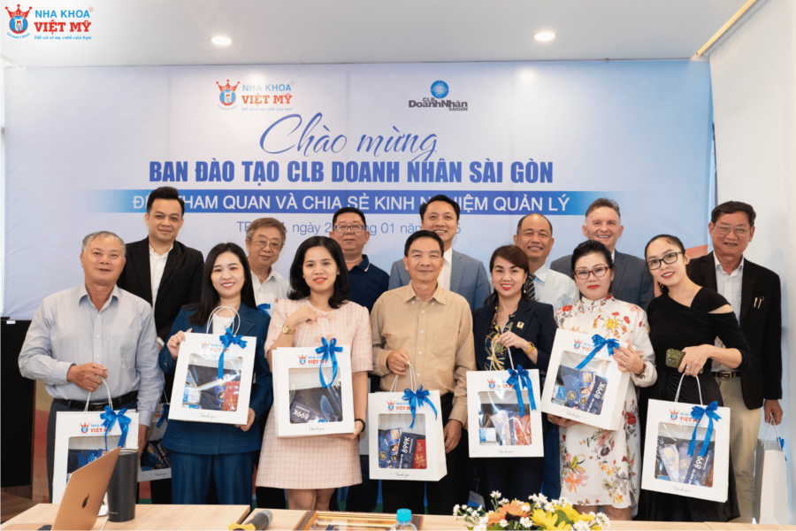 Tiếp đón CLB Doanh nhân Sài Gòn đến tham quan và làm việc tại Nha khoa Việt Mỹ