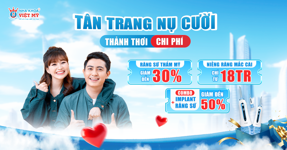Chương trình ưu đãi Tân trang nụ cười, thảnh thơi chi phí