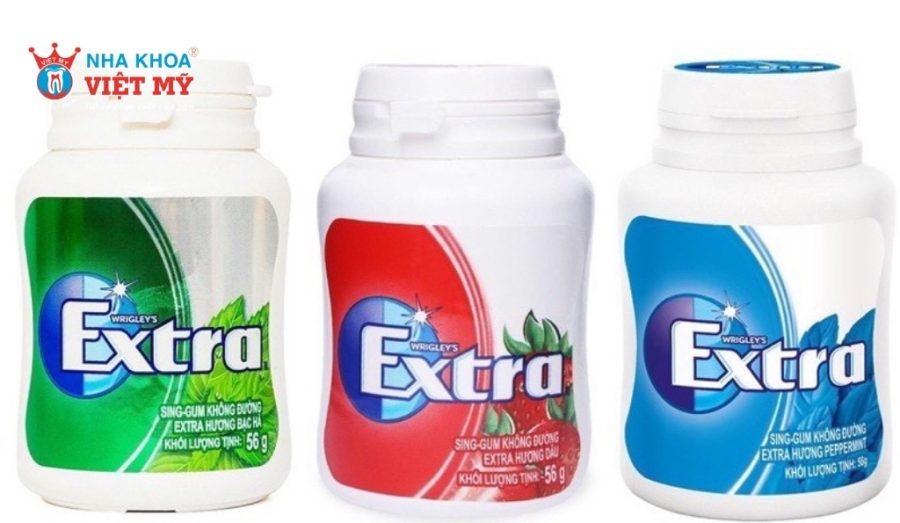 Extra với hương vị bạc hà the mát, duy trì trạng thái tỉnh táo