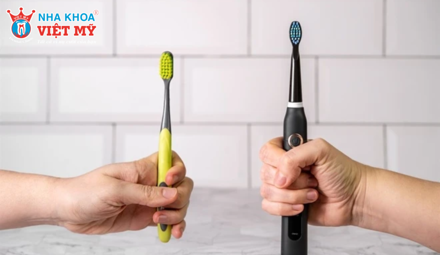 So sánh bàn chải điện và bàn chải thường