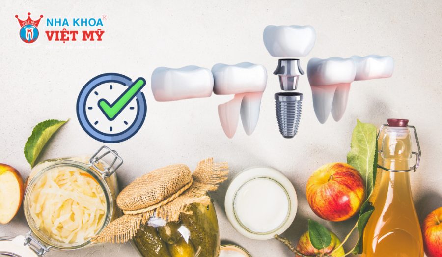 Thời gian đầu sau khi trồng implant nên bổ sung nhiều thực phẩm giàu đạm, nhiều vitamin