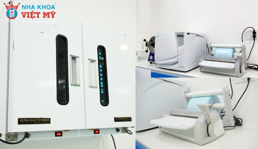 Hệ thống phòng vô trùng hiện đại tại Nha khoa Việt Mỹ
