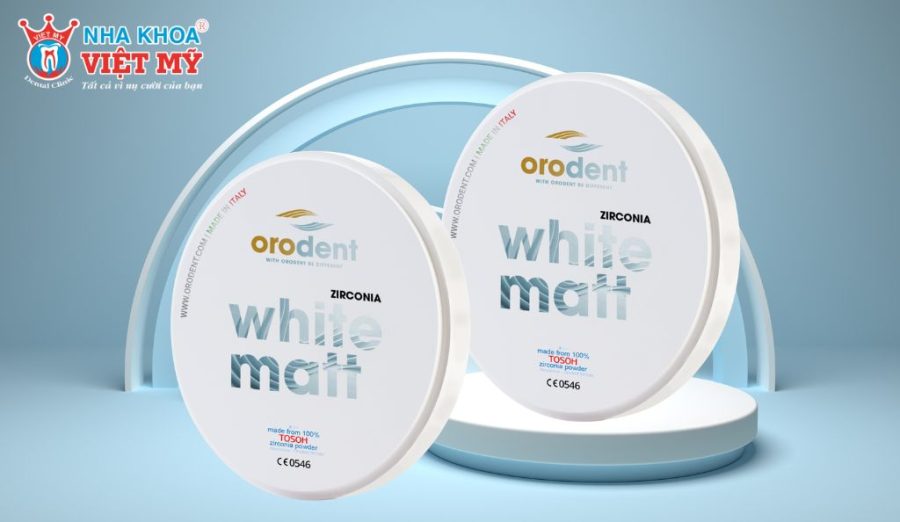 Răng sứ Orodent White Matt Zirconia có độ cứng cao nhất, độ chịu lực đo được là 1400 Mpa