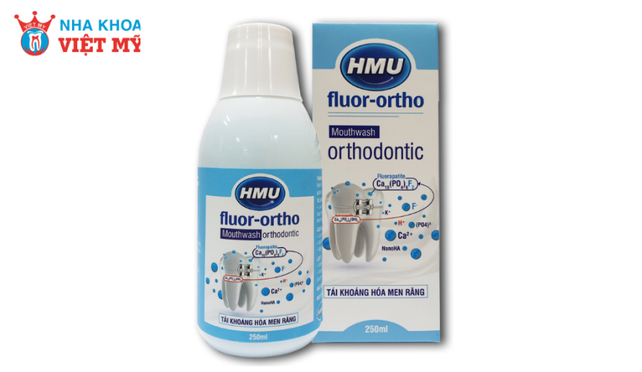 HMU Fluor Ortho là nước súc miệng do Đại học Y Hà Nội nghiên cứu