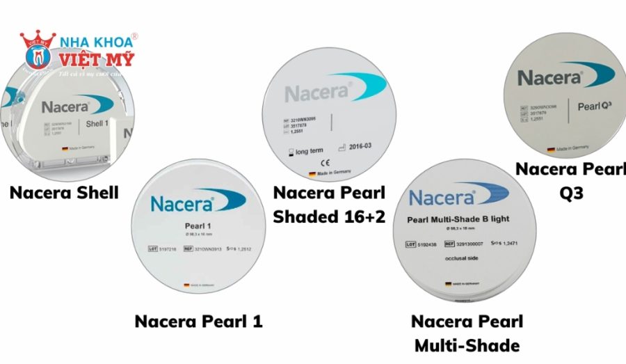 Trên thị trường có 5 loại răng sứ Nacera phổ biến