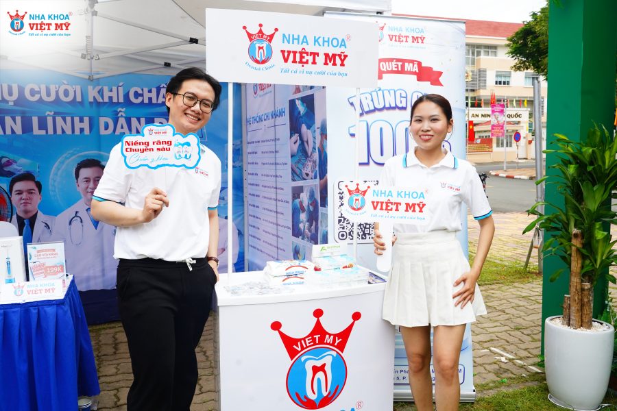 Không gian quầy Nha Khoa Việt Mỹ tại sự kiện Không gian quầy Nha Khoa Việt Mỹ tại sự kiện
